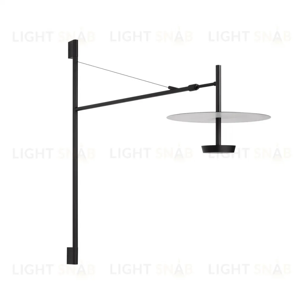 Бра Arlight SP-CAMPANA-WALL-L1450-9W Warm3000 (BK, 130 deg, 230V, TELESCOPIC) (IP20 Металл) 059596 059596
