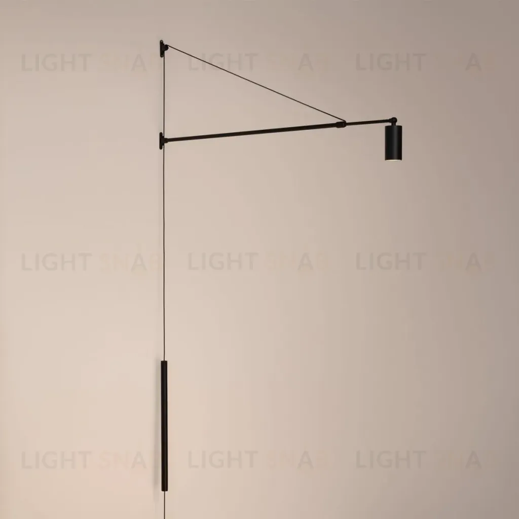Настенный светильник Arlight SP-KANEL-WALL-6W Warm3000 (BK, 36 deg, 230V, TELESCOPIC) (IP20 Металл) 059601 059601