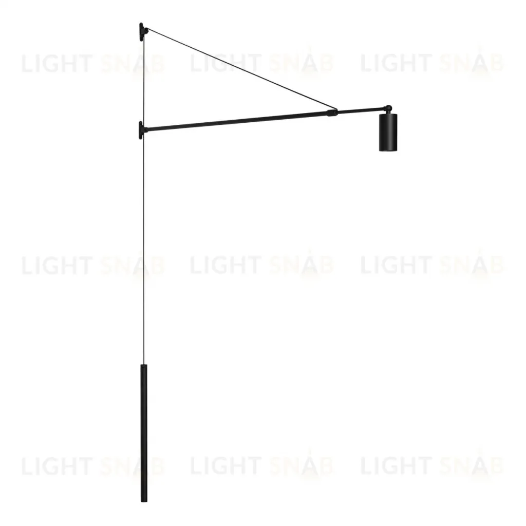Настенный светильник Arlight SP-KANEL-WALL-6W Warm3000 (BK, 36 deg, 230V, TELESCOPIC) (IP20 Металл) 059601 059601