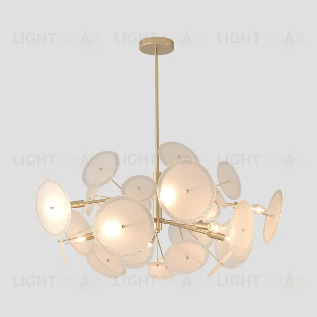 Люстра на штанге Crystal Lux DANDELION SP10 GOLD DANDELION SP10 GOLD