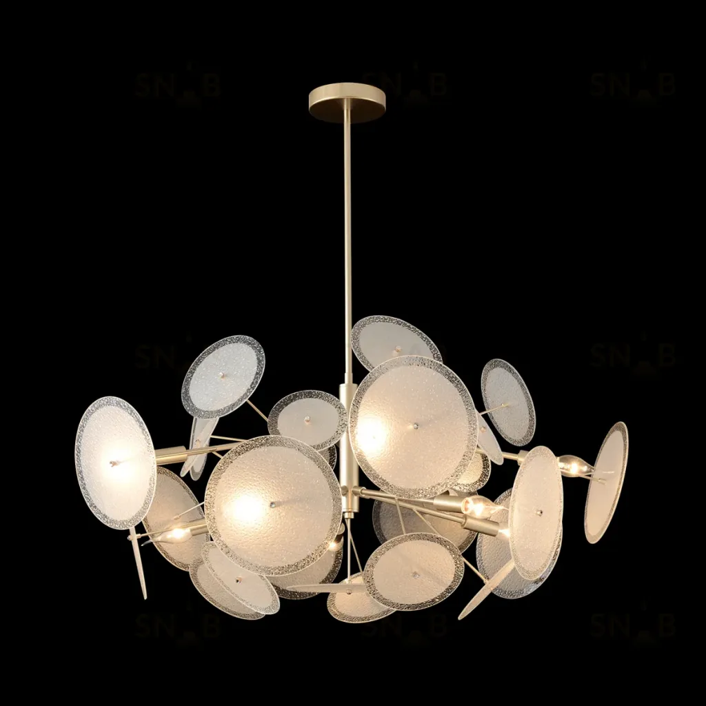 Люстра на штанге Crystal Lux DANDELION SP10 GOLD DANDELION SP10 GOLD