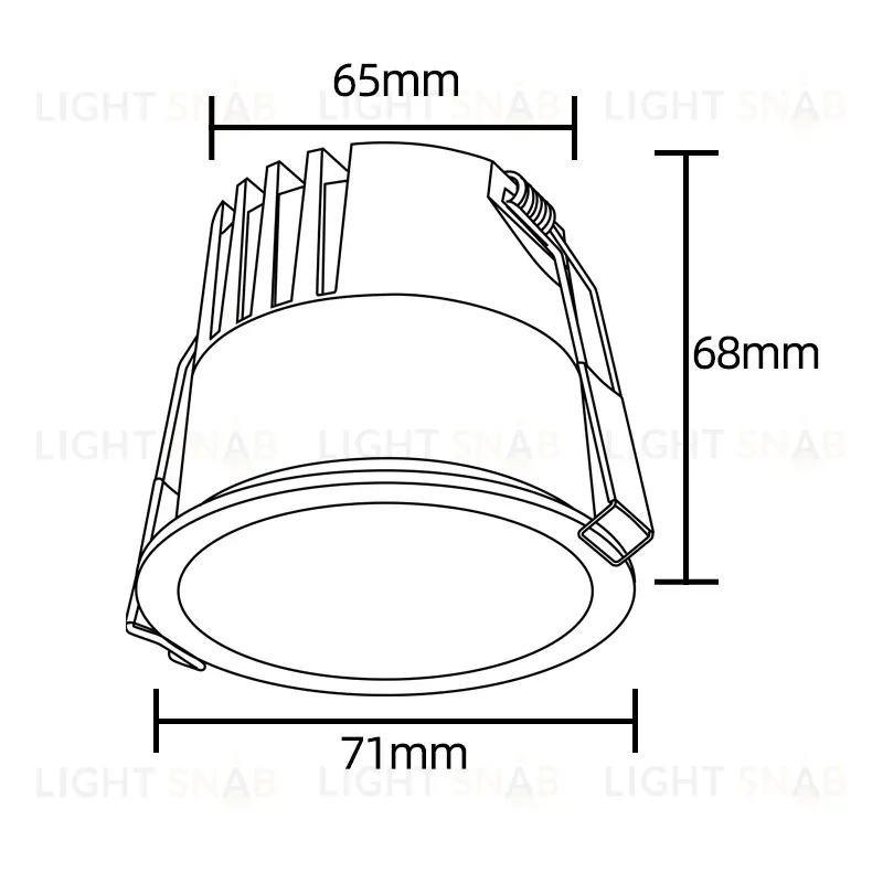 Встраиваемый светильник Crystal Lux CLT 082C1 WH 3000K CLT 082C1 WH 3000K