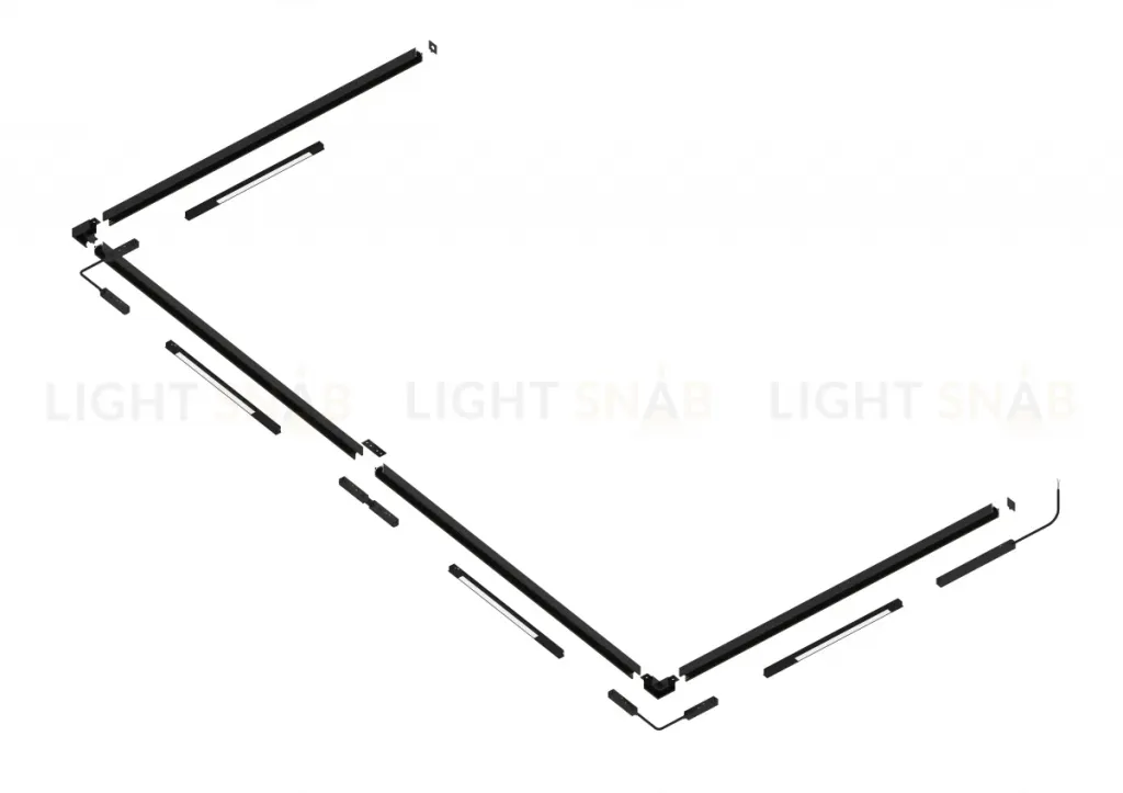 Шинопровод магнитный накладной Crystal Lux CLT 0.114 01 L2000 BL CLT 0.114 01 L2000 BL