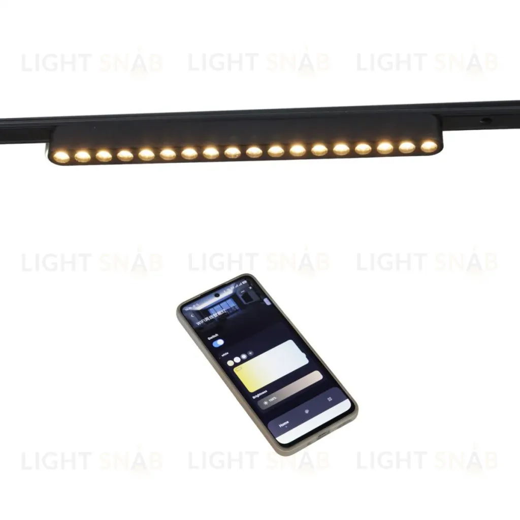 Трековый магнитный светильник (CCT+SMART) Reluce 13002-9.3-001UR magnetic LED16W BK CCT+SMART 13002-9.3-001UR magnetic LED16W BK CCT+SMART