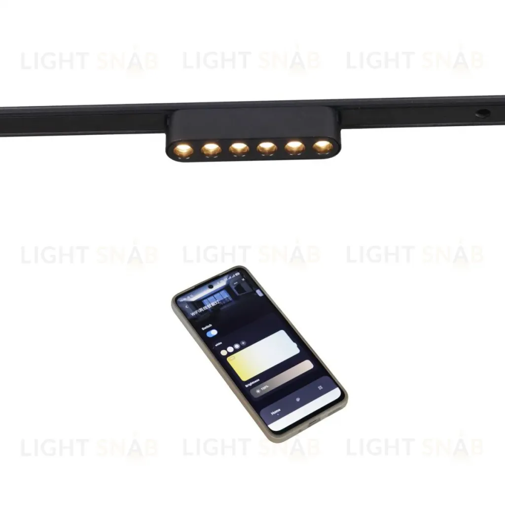 Трековый магнитный светильник (CCT+SMART) Reluce 13002-9.3-001UR magnetic LED6W BK CCT+SMART 13002-9.3-001UR magnetic LED6W BK CCT+SMART