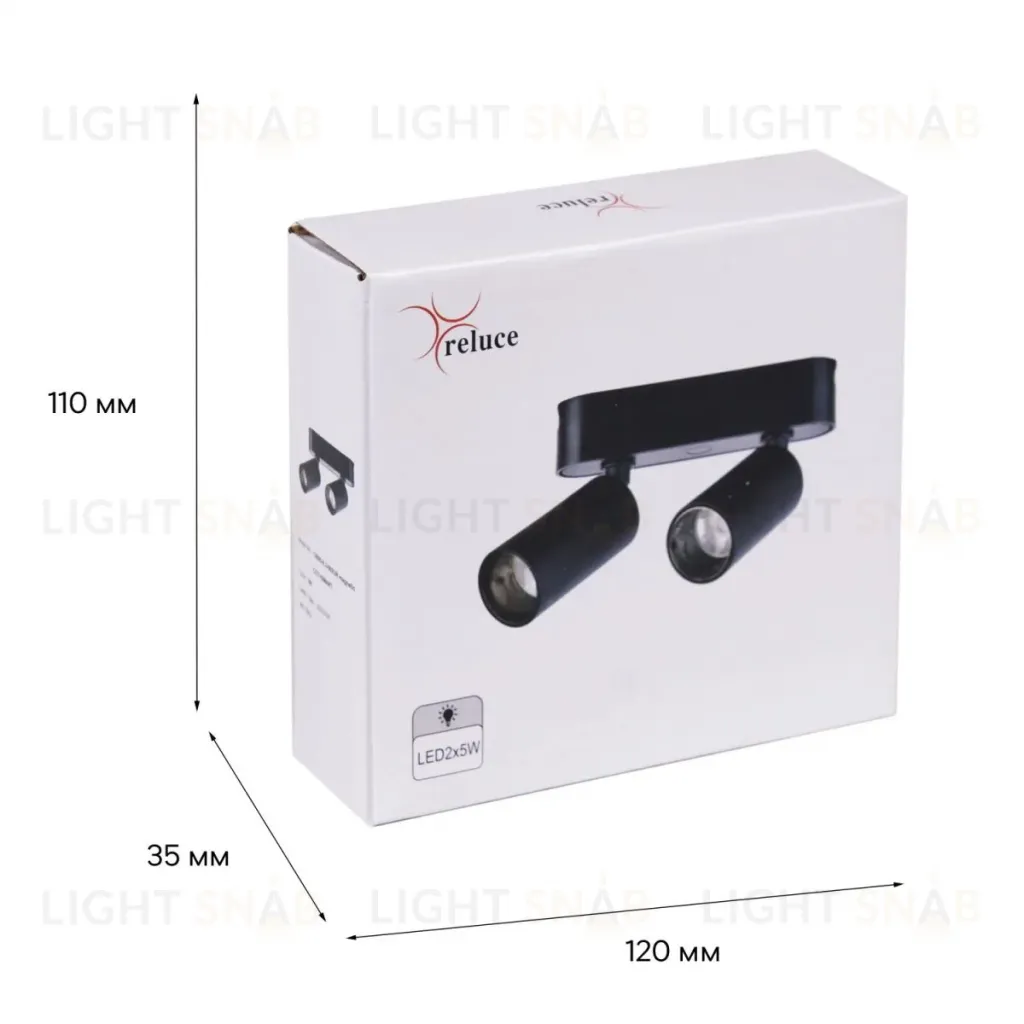 Трековый магнитный светильник (CCT+SMART) Reluce 13005-9.3-002UR magnetic LED2x5W BK CCT+SMART 13005-9.3-002UR magnetic LED2x5W BK CCT+SMART