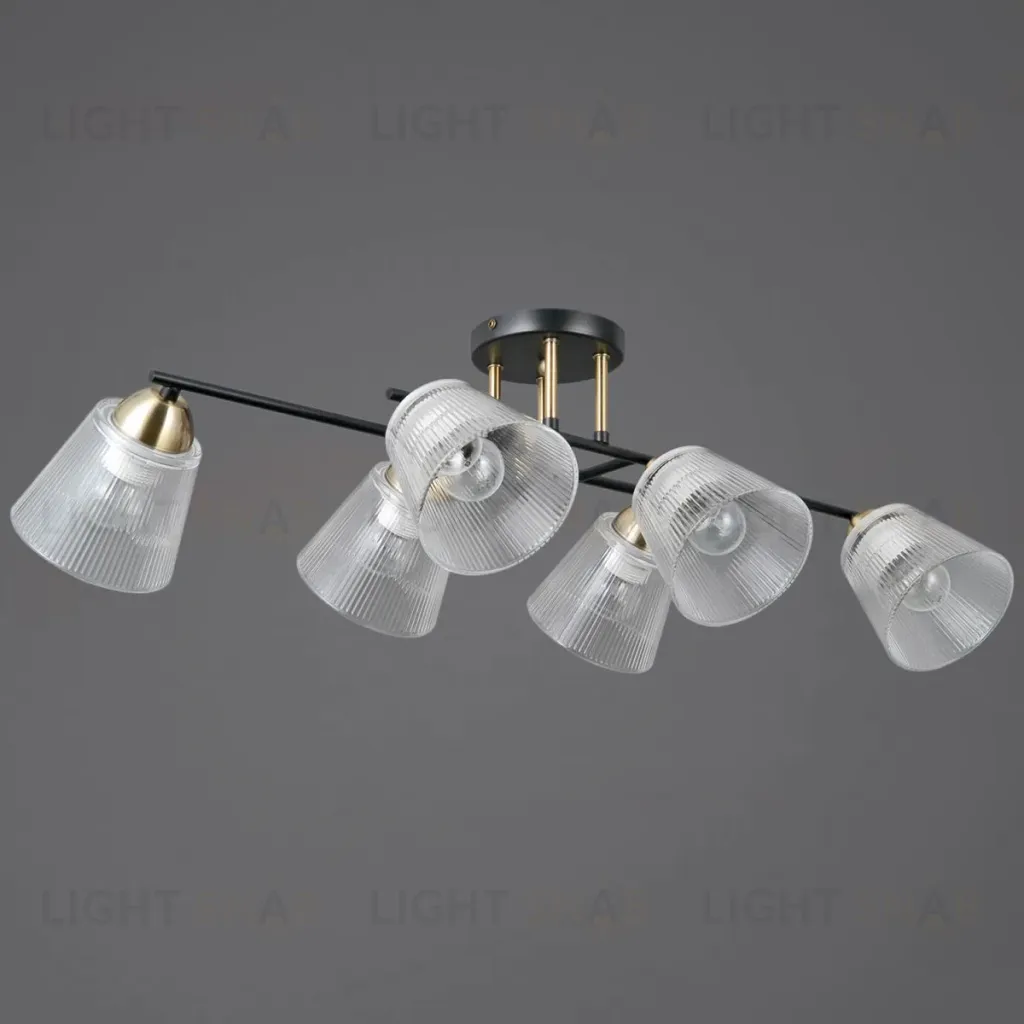 Потолочная люстра Illumico IL0845-6CSQ-25BKAB ELITE IL0845-6CSQ-25BKAB ELITE