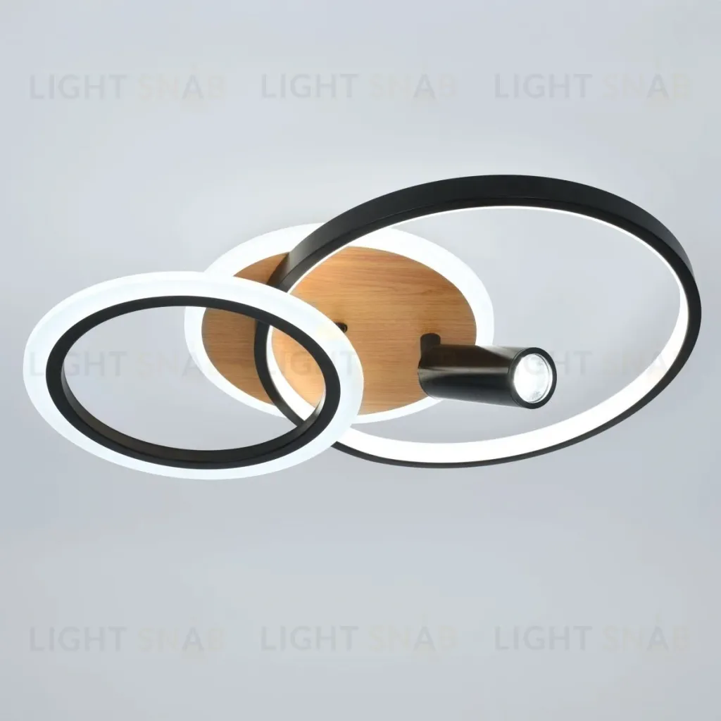 Потолочный светильник Эра Модерн Rondo CLL-1 85W 3K-6,5K RC BK Б0069745