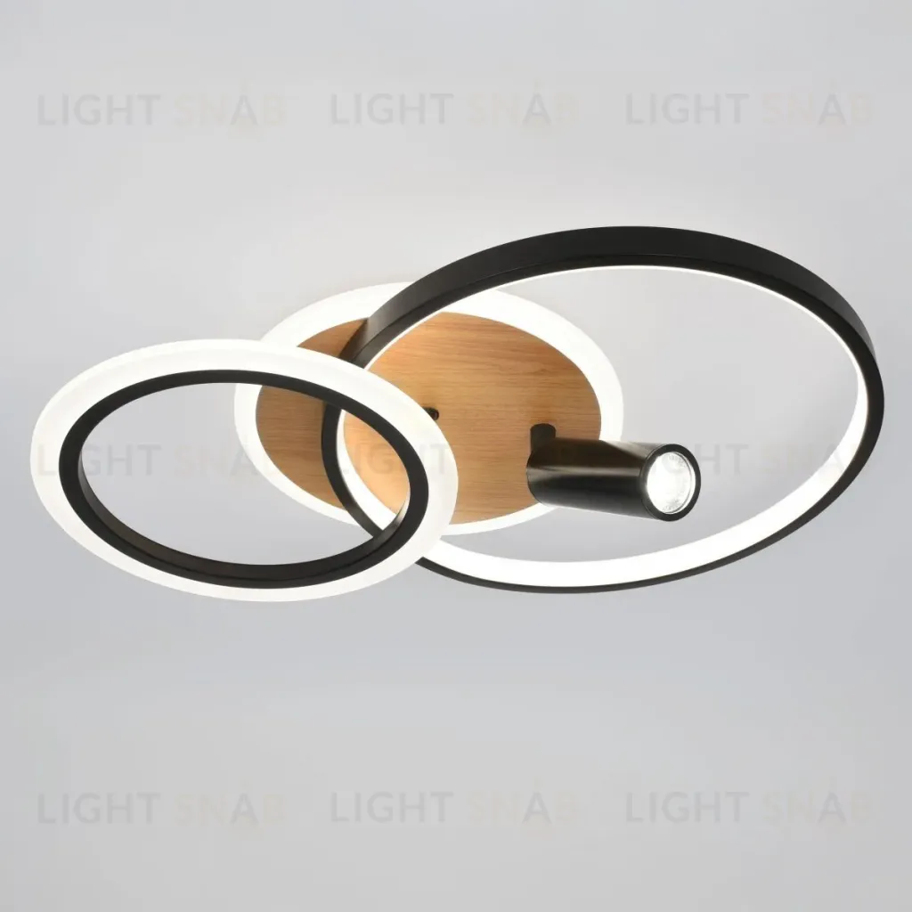 Потолочный светильник Эра Модерн Rondo CLL-1 85W 3K-6,5K RC BK Б0069745