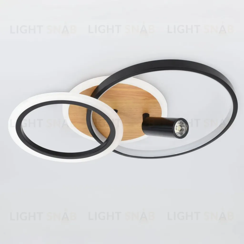 Потолочный светильник Эра Модерн Rondo CLL-1 85W 3K-6,5K RC BK Б0069745