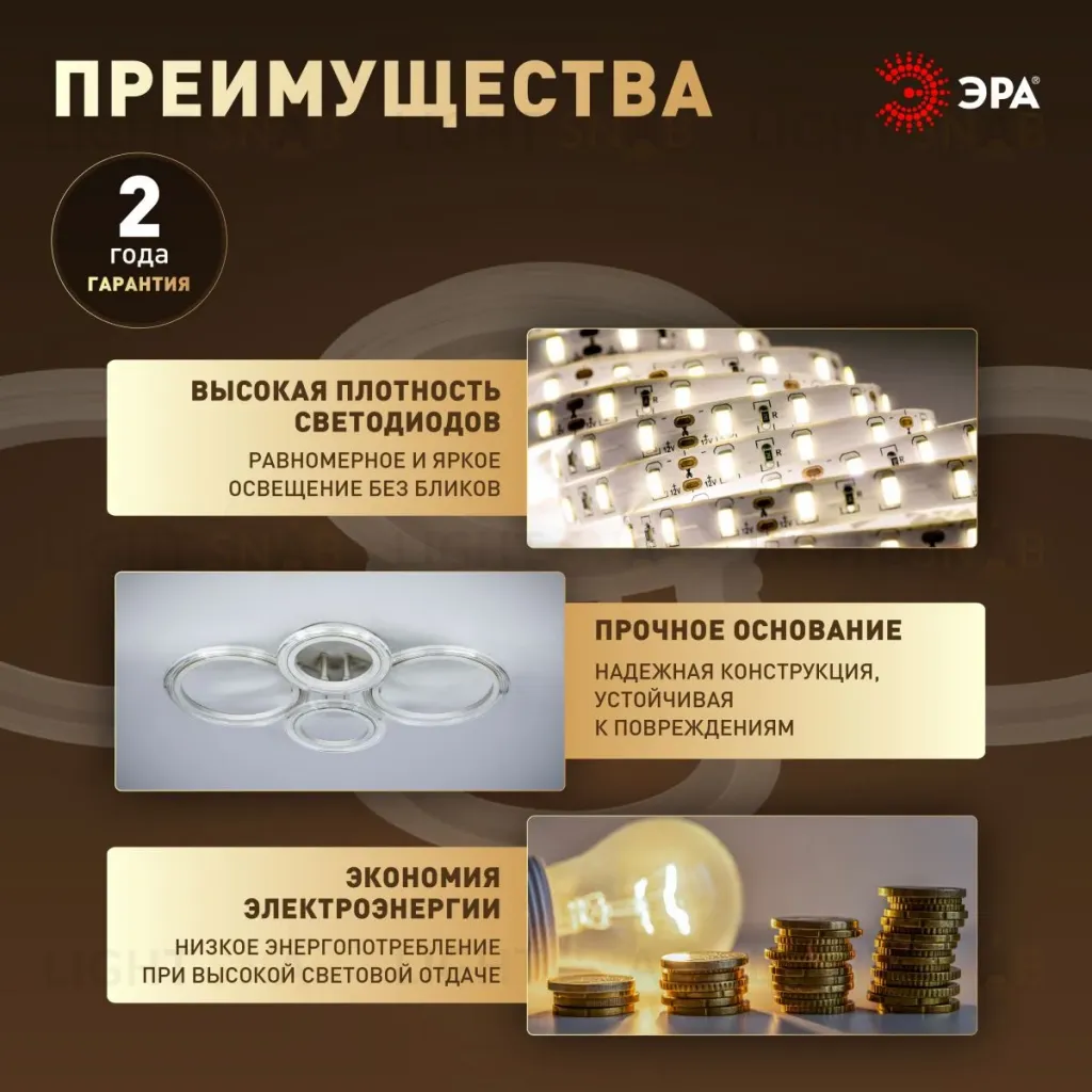 Потолочный светильник Эра Модерн Ring CLL-1-59W 3K-6,5K RC WH Б0069748