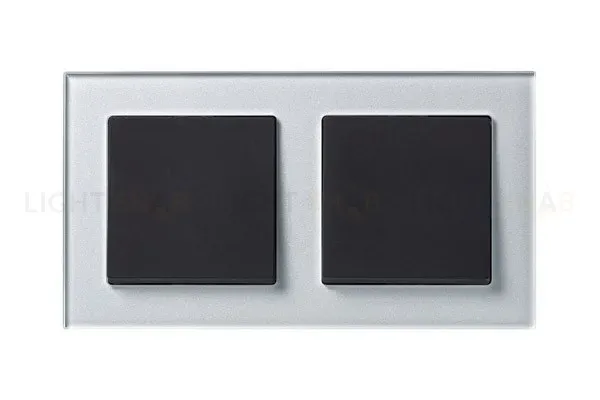 Рамка 2-ая Systeme Electric AtlasDesign Nature Стекло алюминий ATN320302 ATN320302
