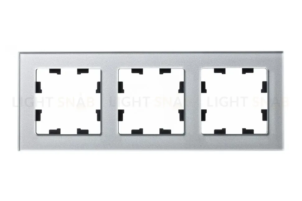 Рамка 3-ая Systeme Electric AtlasDesign Nature Стекло алюминий ATN320303 ATN320303