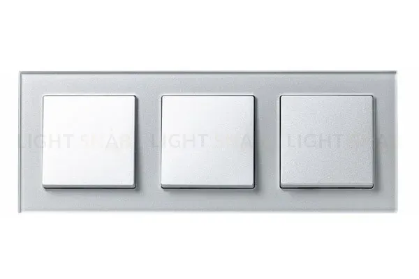 Рамка 3-ая Systeme Electric AtlasDesign Nature Стекло алюминий ATN320303 ATN320303