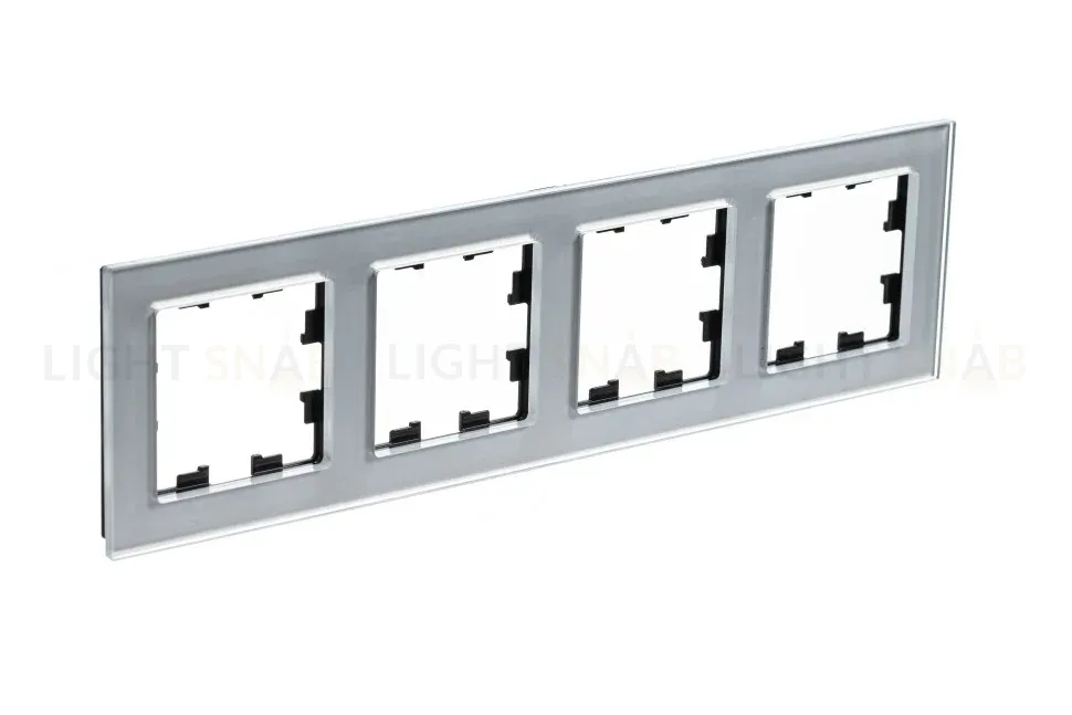 Рамка 4-ая Systeme Electric AtlasDesign Nature Стекло алюминий ATN320304 ATN320304