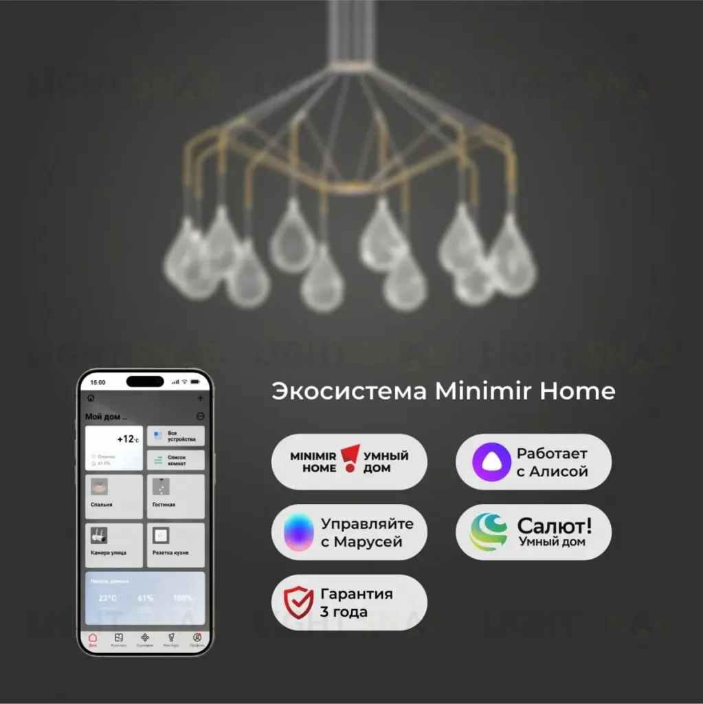 Подвесная люстра Eurosvet Birne 201002/12 латунь Smart a071499 201002/12 латунь Smart
