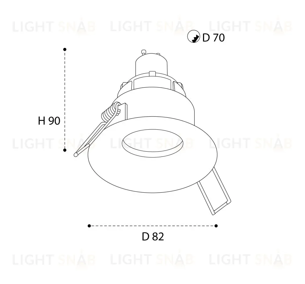 Встраиваемый светильник Italline M01-1021 white M01-1021 white