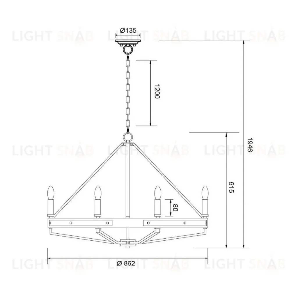 Подвесная люстра Wertmark Brenda WE586.08.503 WE586.08.503