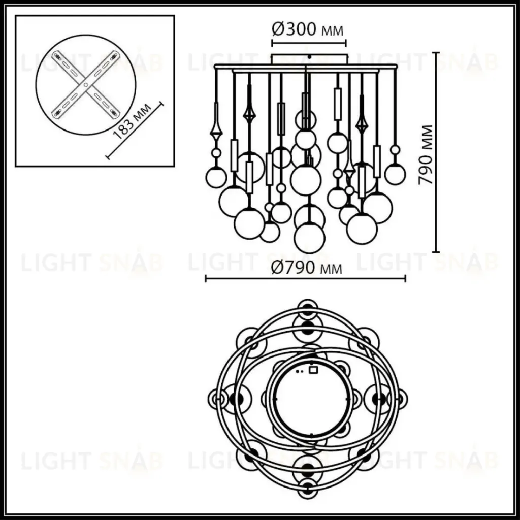Подвесная люстра Odeon Light Modern Callisto 5457/21C 5457/21C