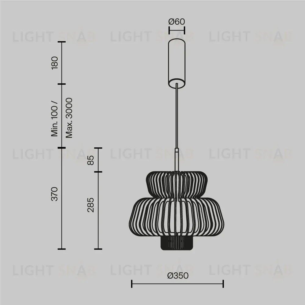 Подвесной светильник Maytoni Namiki MOD465PL-L12BK1 MOD465PL-L12BK1