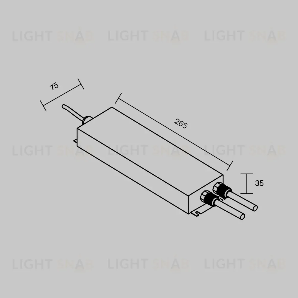 Блок питания Maytoni Led Strip PSL008 12В 300Вт IP67 812007 812007