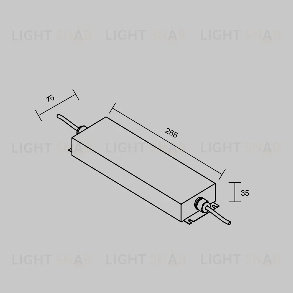 Блок питания Maytoni Led Strip PSL008 12В 250Вт IP67 812006 812006