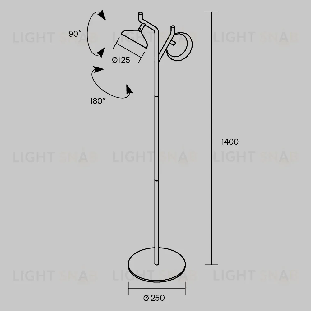 Торшер Maytoni Vita MOD451FL-L16B3K MOD451FL-L16B3K