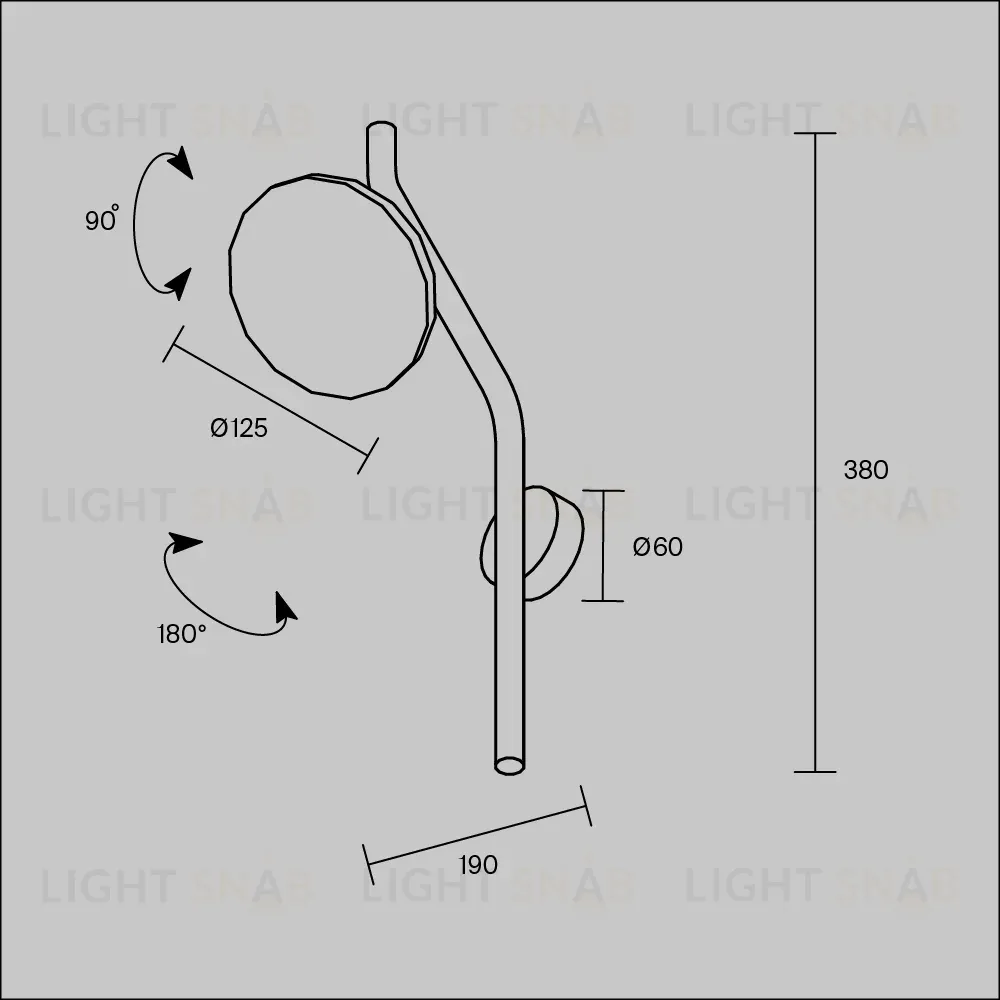 Бра Maytoni Vita MOD451WL-L8B3K MOD451WL-L8B3K