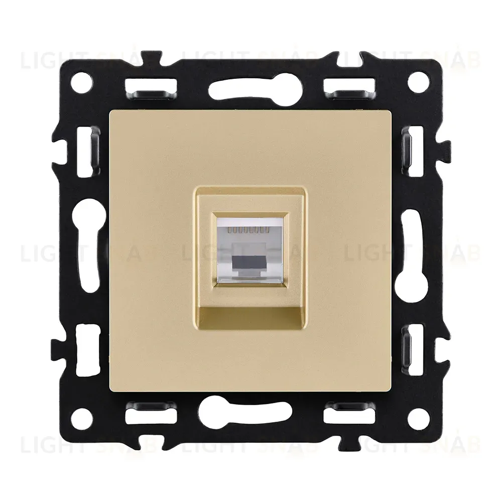 Розетка Ethernet RJ45 Cat.6, золотой Kollinger Asthetik AS-017GD AS-017GD