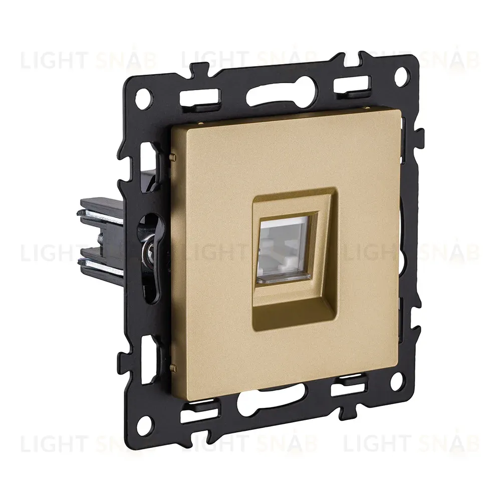 Розетка Ethernet RJ45 Cat.6, золотой Kollinger Asthetik AS-017GD AS-017GD