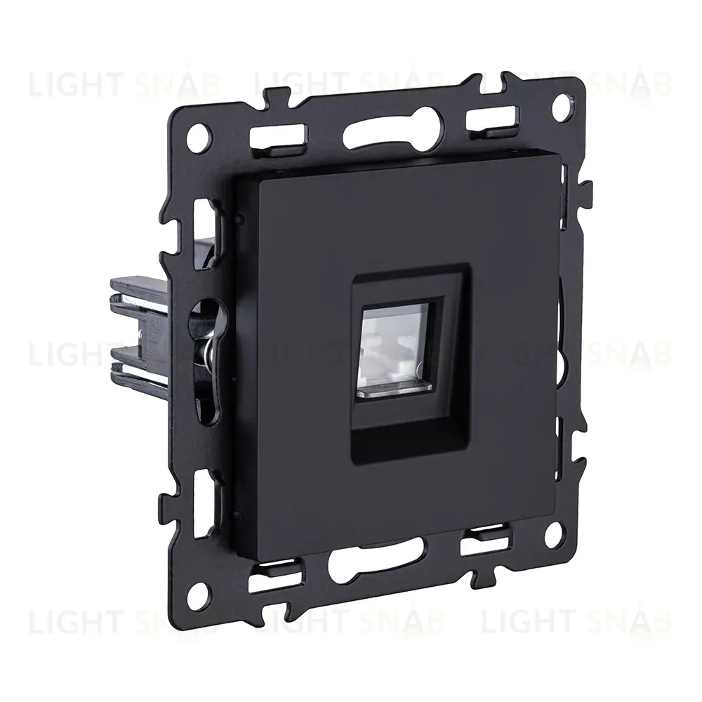 Розетка телефонная RJ11, черный Kollinger Asthetik AS-019BK AS-019BK