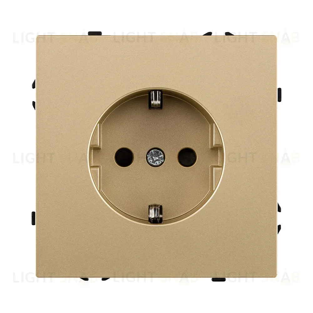 Розетка штепсельная SCHUKO 16A/250 В, золотой Kollinger Eclipse EC-014GD EC-014GD