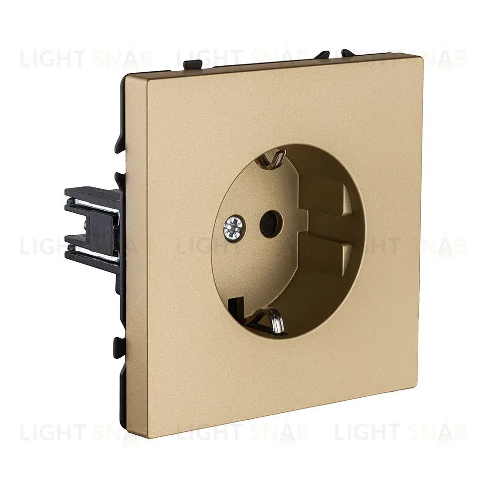 Розетка штепсельная SCHUKO 16A/250 В, золотой Kollinger Eclipse EC-014GD EC-014GD