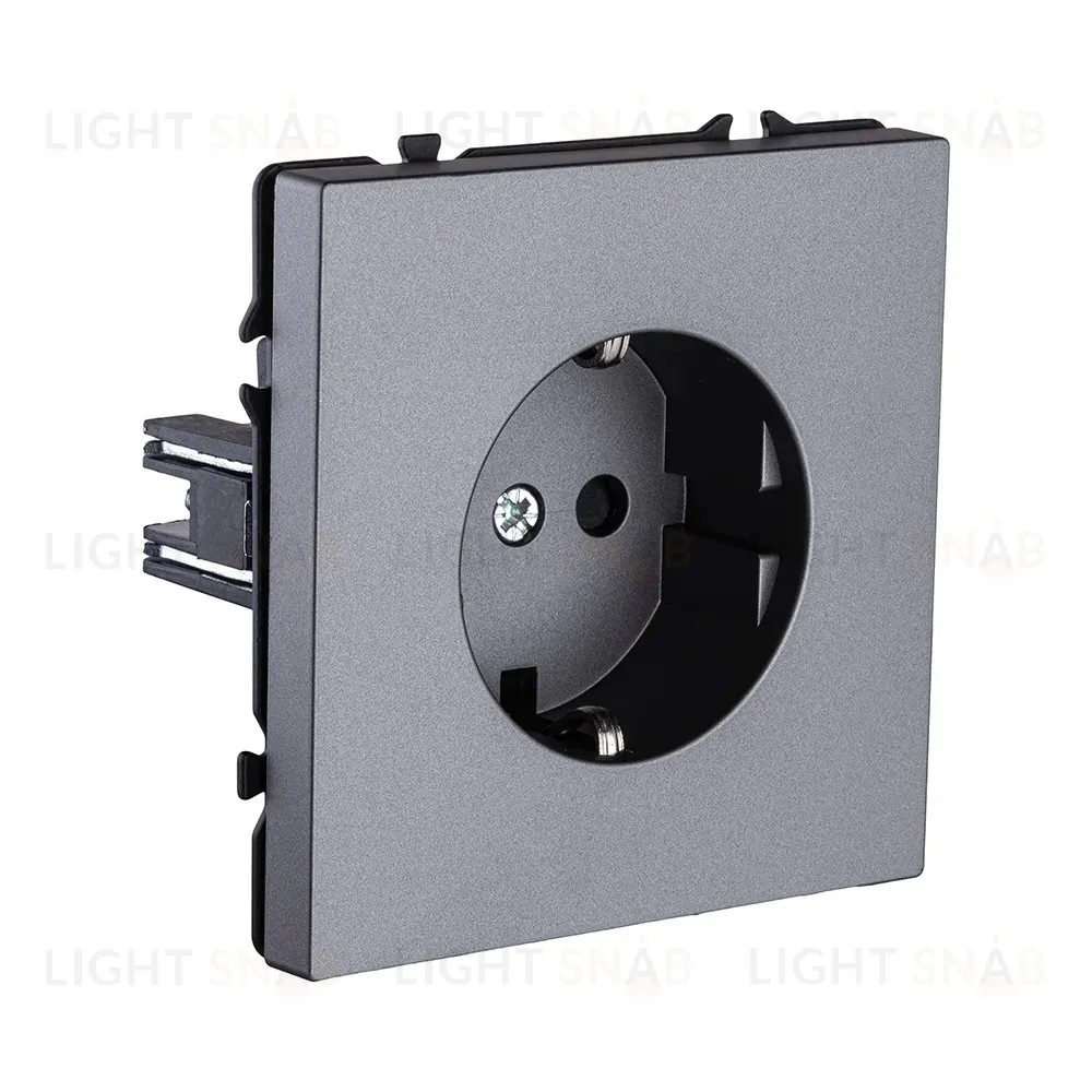 Розетка штепсельная SCHUKO 16A/250 В, серый Kollinger Eclipse EC-014GY EC-014GY