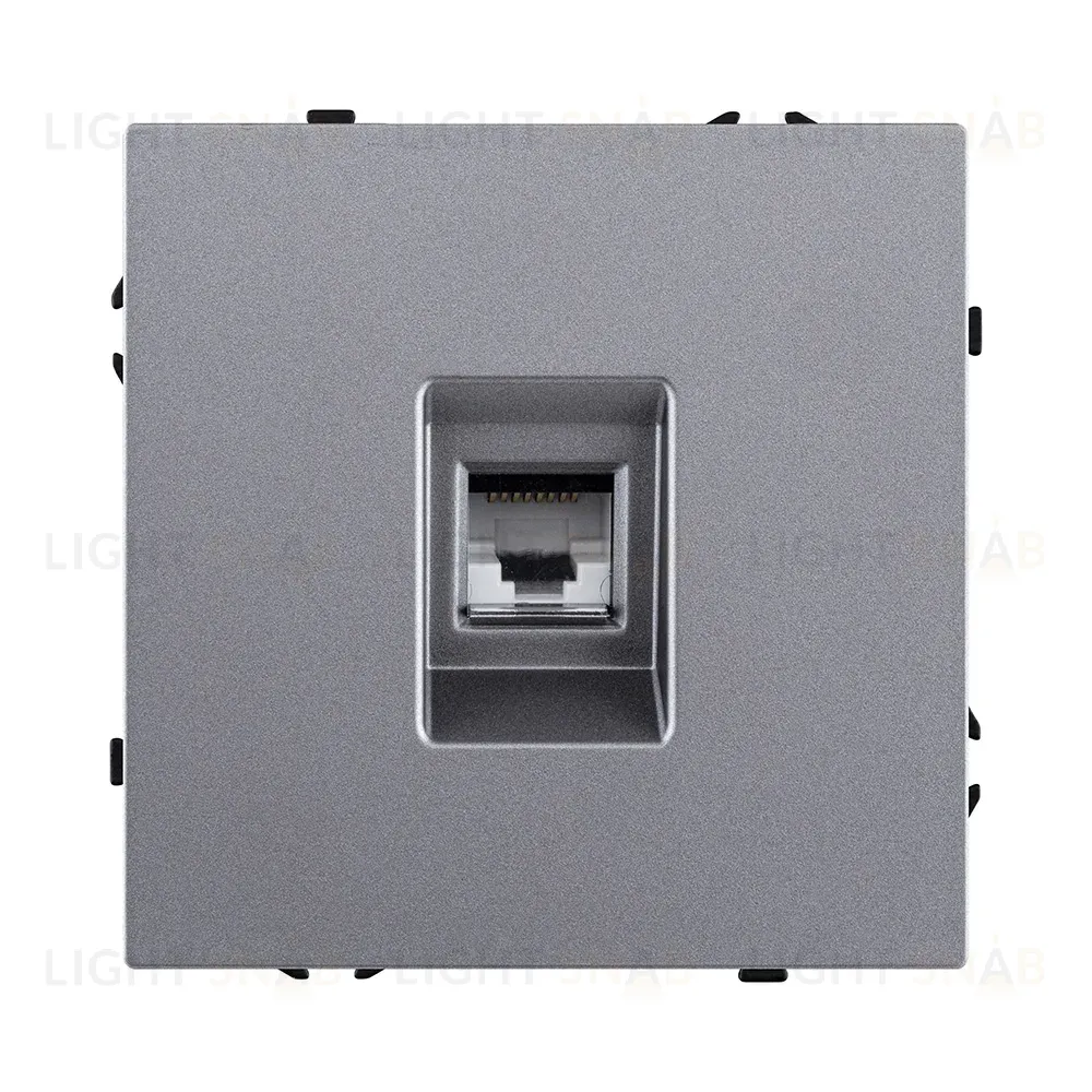 Розетка Ethernet RJ45 Cat.6, серый Kollinger Eclipse EC-017GY EC-017GY