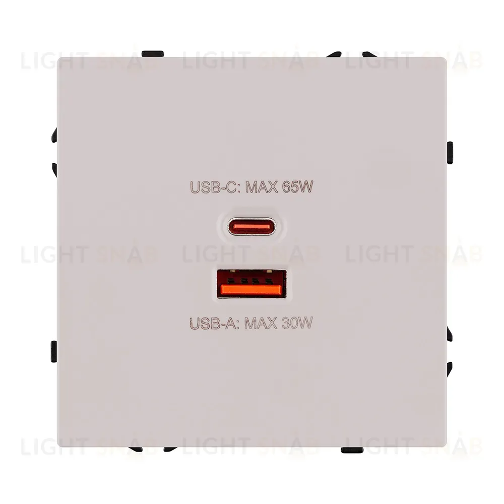 Розетка USB A+C 65W, кашемир матовый Kollinger Eclipse EC-024CM EC-024CM