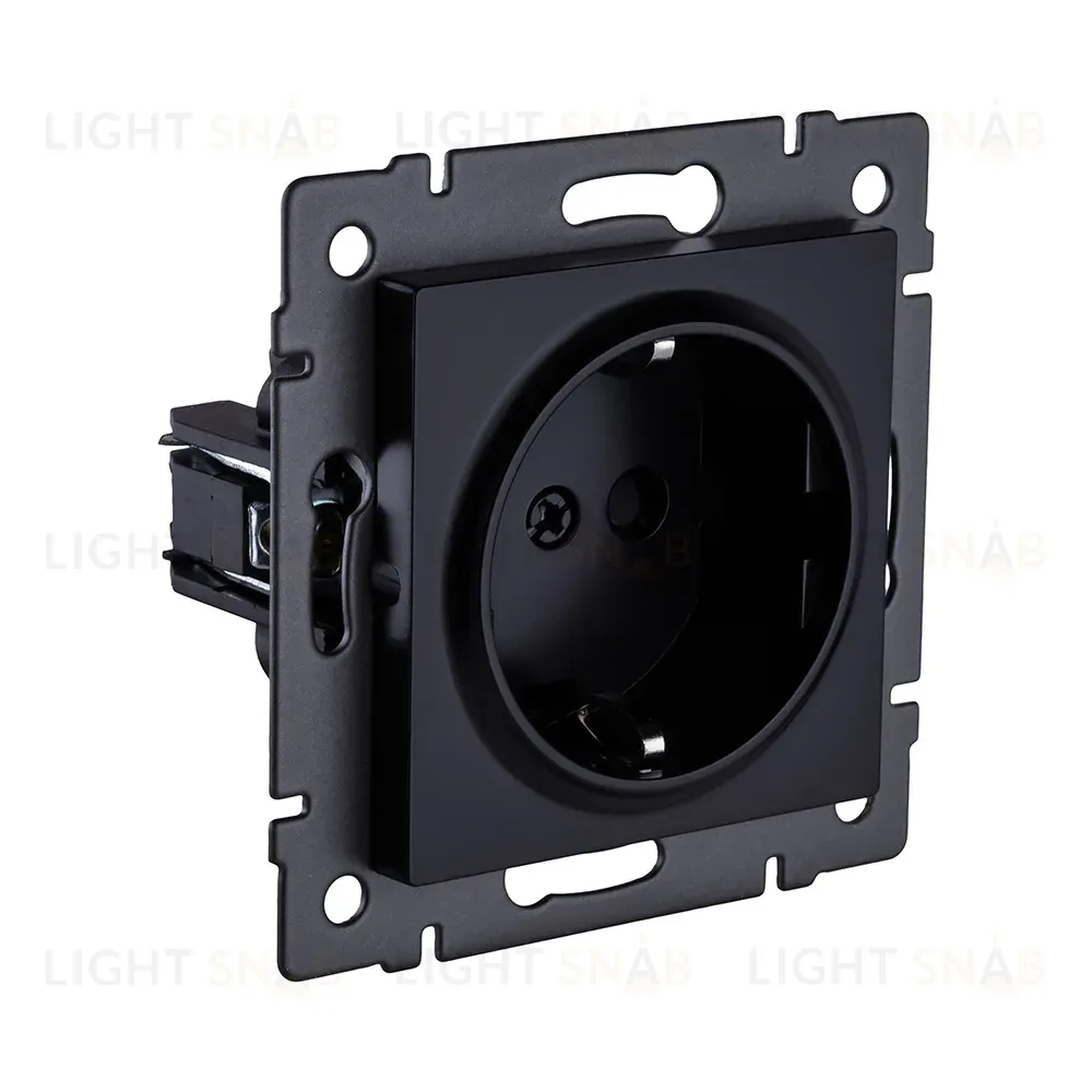 Розетка штепсельная SCHUKO 16A/250 В, черный Kollinger REA-002BK для Aspekt, Eleganz, Reflex REA-002BK