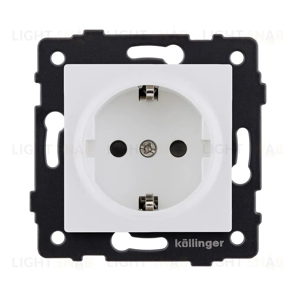Розетка штепсельная SCHUKO 16A/250 В, белый матовый Kollinger REA-002WM для Aspekt, Eleganz, Reflex REA-002WM