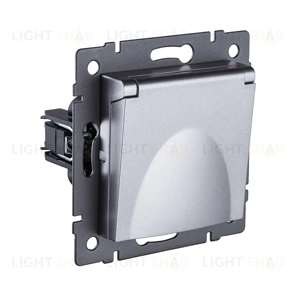 Розетка штепсельная SCHUKO 16A/250 В с крышкой, серый Kollinger REA-006GY для Aspekt, Eleganz, Reflex REA-006GY