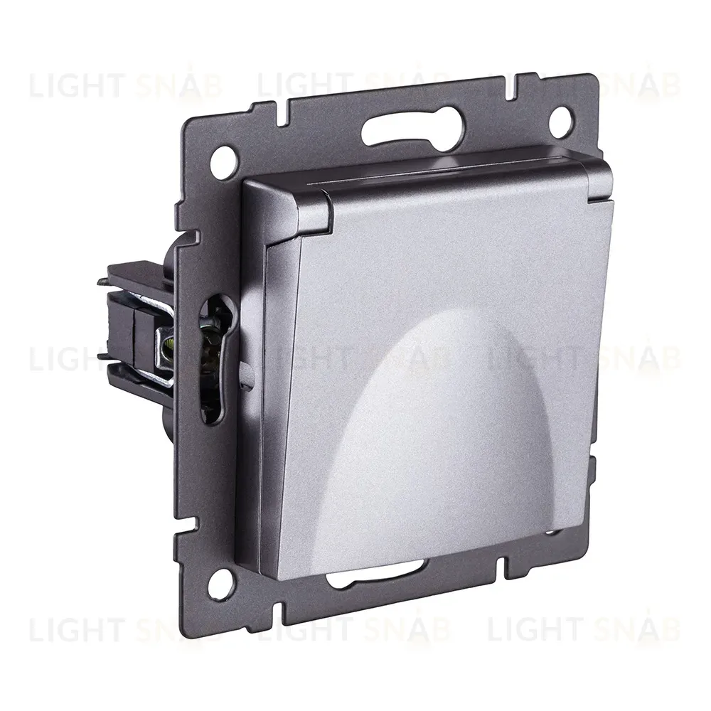 Розетка штепсельная SCHUKO 16A/250 В с крышкой, серый Kollinger REA-006GY для Aspekt, Eleganz, Reflex REA-006GY