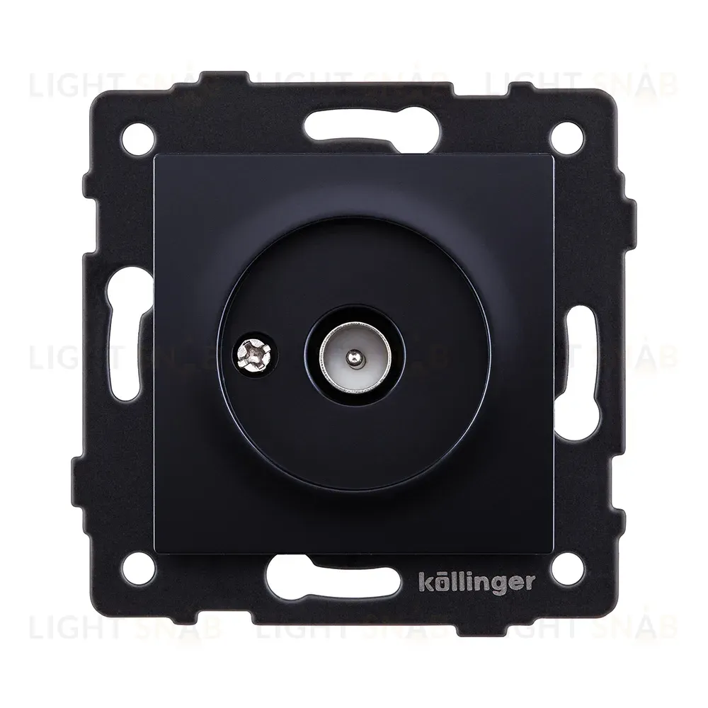 Розетка TV (папа), черный Kollinger REA-007BK для Aspekt, Eleganz, Reflex REA-007BK