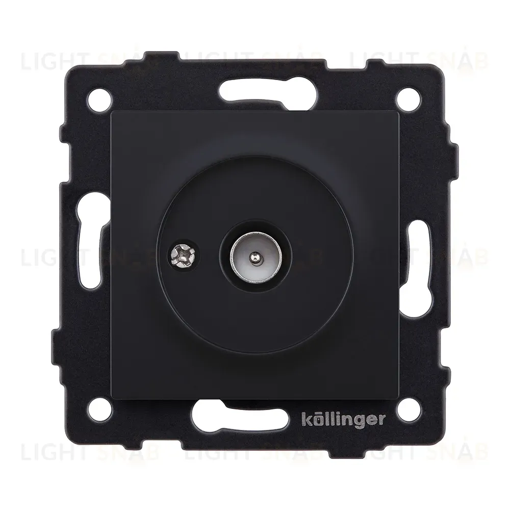 Розетка TV (папа), черный матовый Kollinger REA-007BM для Aspekt, Eleganz, Reflex REA-007BM