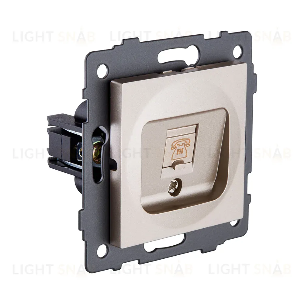 Розетка телефонная RJ11, золотой Kollinger REA-009GD для Aspekt, Eleganz, Reflex REA-009GD