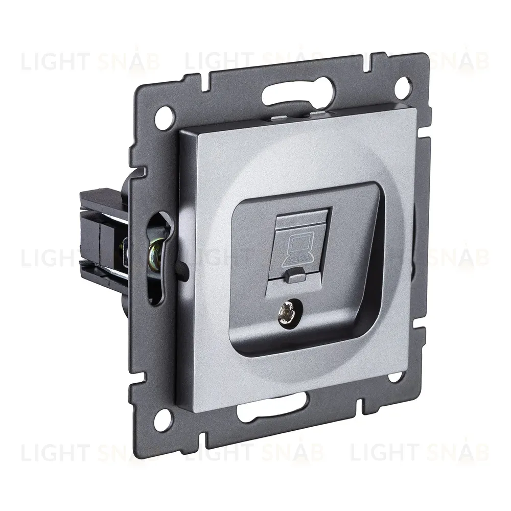 Розетка Ethernet RJ45 Cat.5, серый Kollinger REA-016GY для Aspekt, Eleganz, Reflex REA-016GY