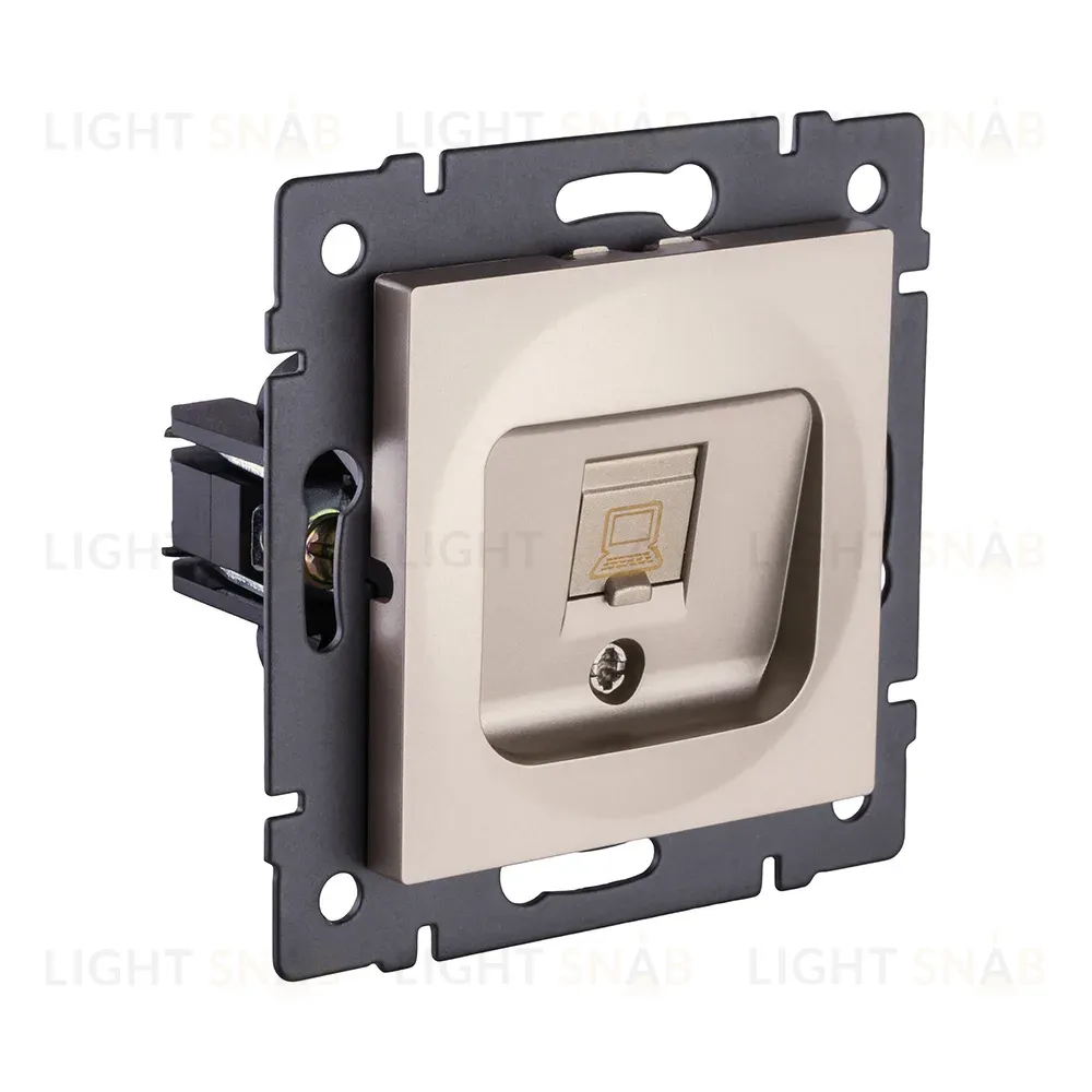 Розетка Ethernet RJ45 Cat.5, золотой Kollinger REA-016GD для Aspekt, Eleganz, Reflex REA-016GD