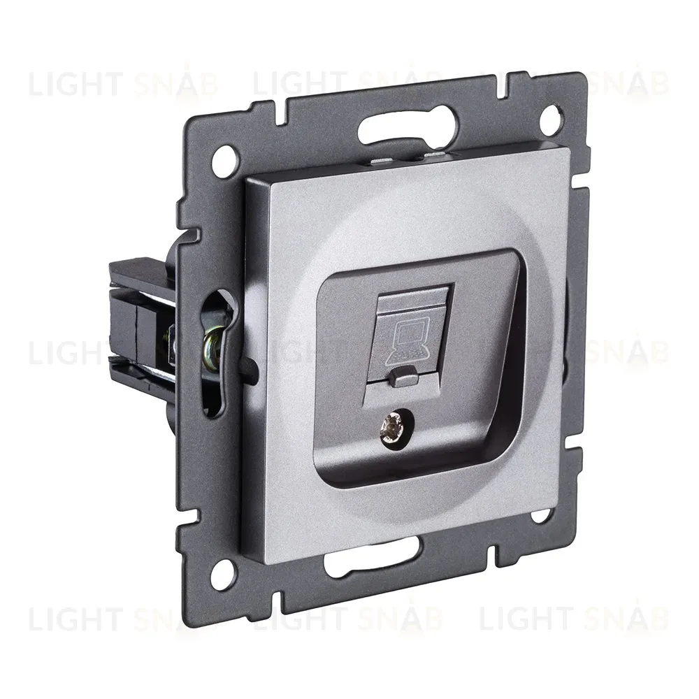 Розетка Ethernet RJ45 Cat.5, серый Kollinger REA-016GY для Aspekt, Eleganz, Reflex REA-016GY