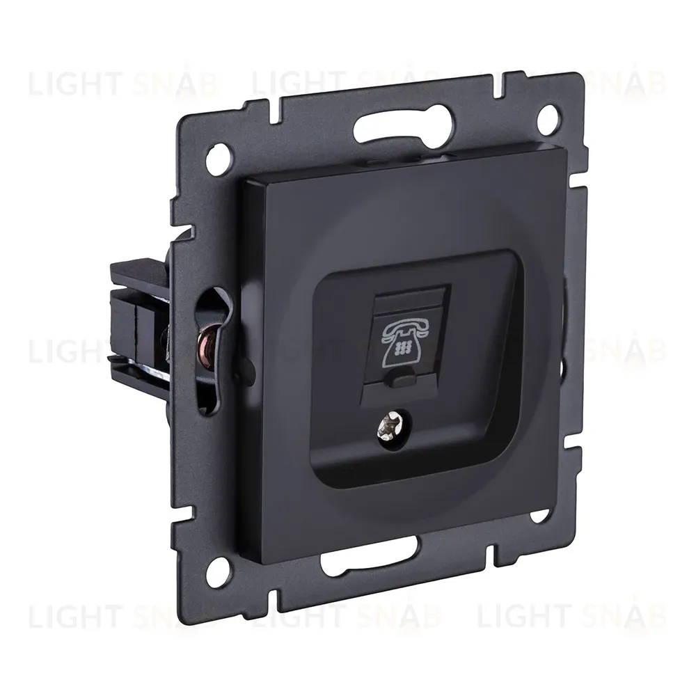 Розетка Ethernet RJ45 Cat.6, черный матовый Kollinger REA-018BM для Aspekt, Eleganz, Reflex REA-018BM