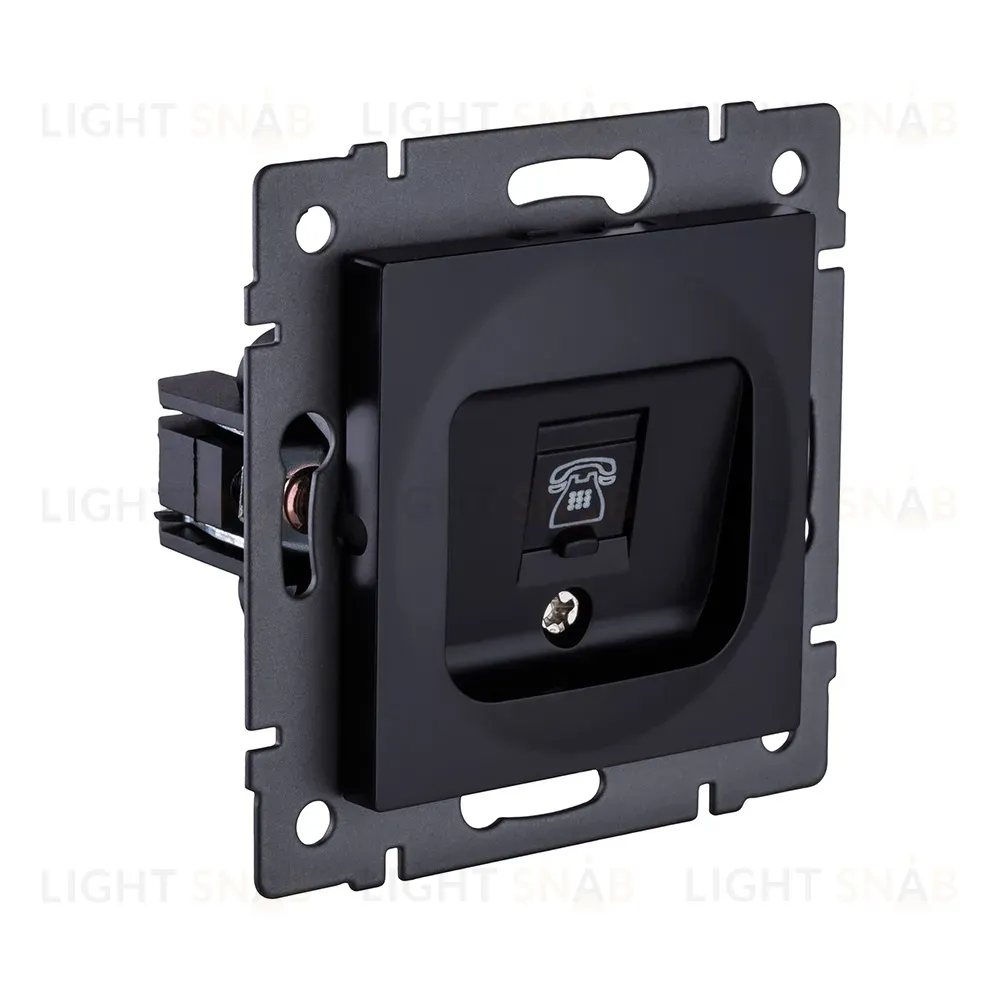 Розетка Ethernet RJ45 Cat.6, черный Kollinger REA-018BK для Aspekt, Eleganz, Reflex REA-018BK