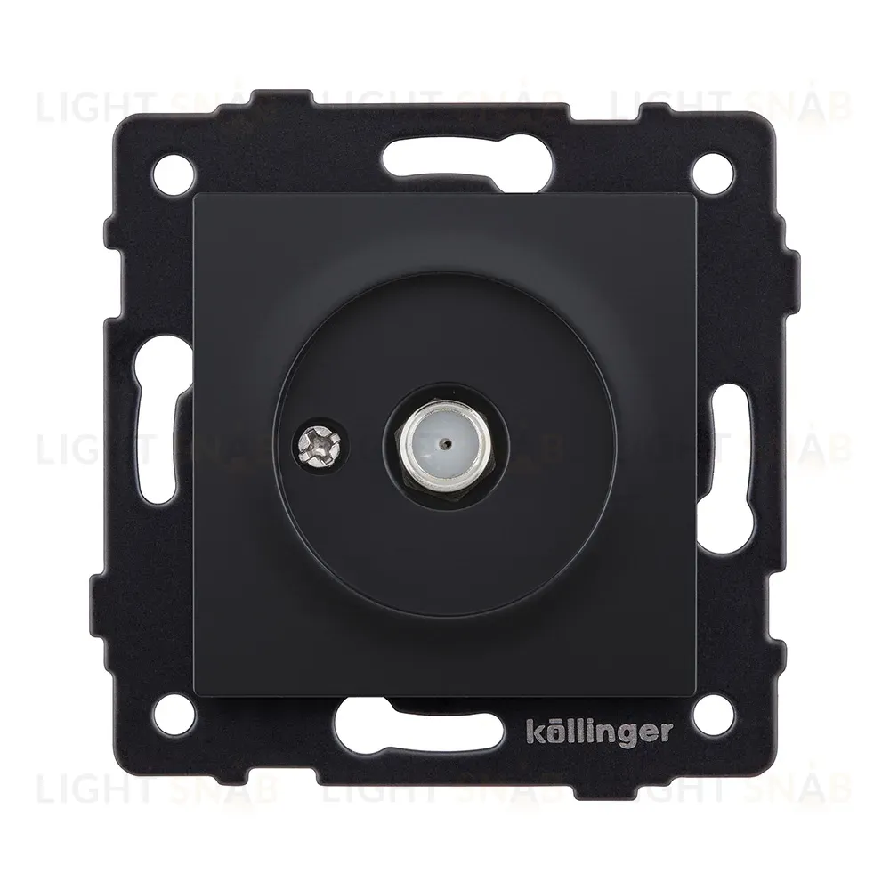 Розетка спутниковая SAT, черный матовый Kollinger REA-020BM для Aspekt, Eleganz, Reflex REA-020BM