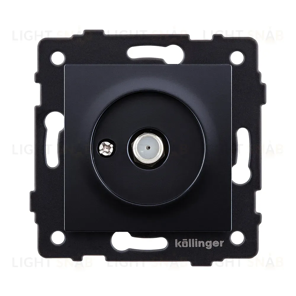 Розетка спутниковая SAT, черный Kollinger REA-020BK для Aspekt, Eleganz, Reflex REA-020BK